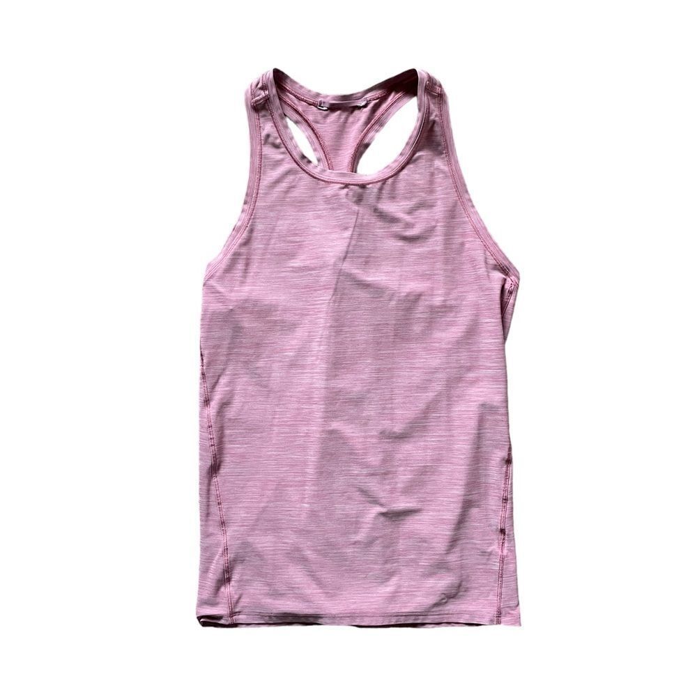 ATHLETA Ultimate Train Racerback Tank Top Pink Heathered Size Small